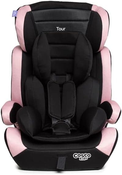 Cosco Kids Cadeirinha Tour 9 a 36kg Preto e Rosa