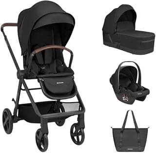 Carrinho Travel System Mia 3 em 1 Kikka boo Black
