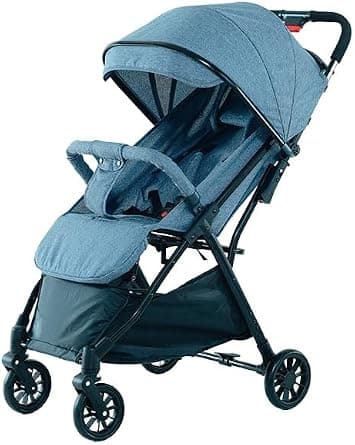 Zippy Toys Carrinho de Bebê Gray, Estrutura Plástico Compacto, Cinza