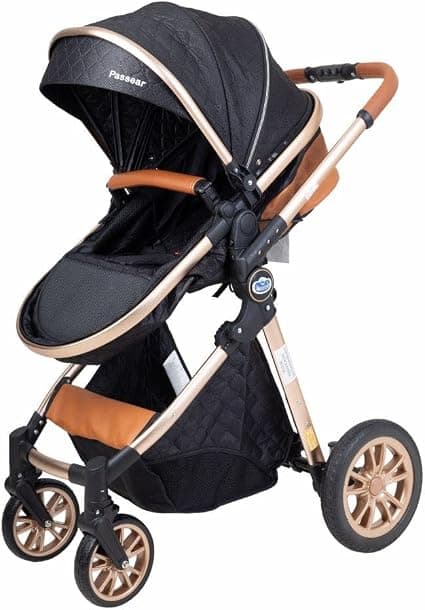 Passear Baby Carrinho de Bebê 3 em 1 Ares Plus - Preto