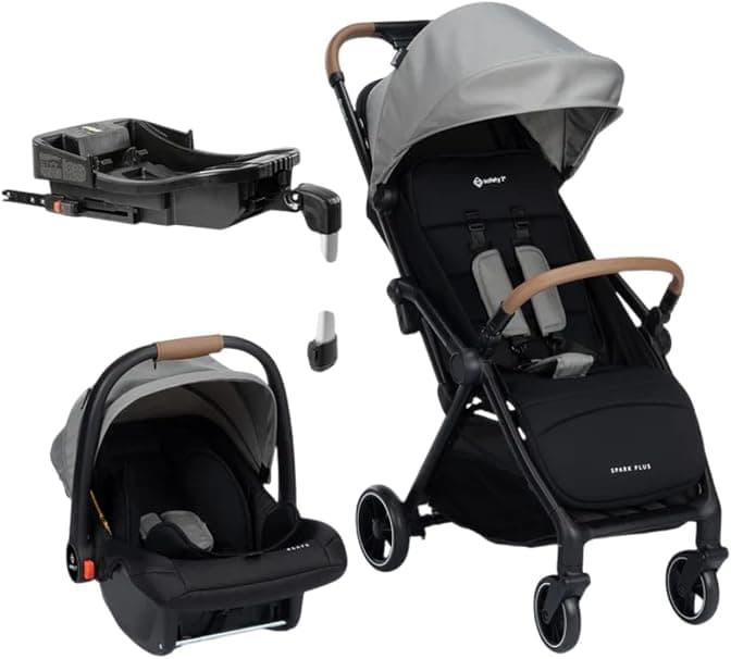 Travel System Safety 1st Spark Plus Trio com Isofix, 0 a 22 kg, Grey Frost