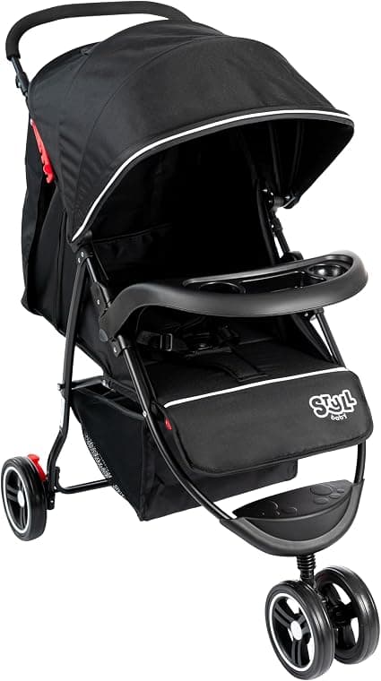 Carrinho De Bebê 3 Rodas Passeio até 15kgs Styll Baby