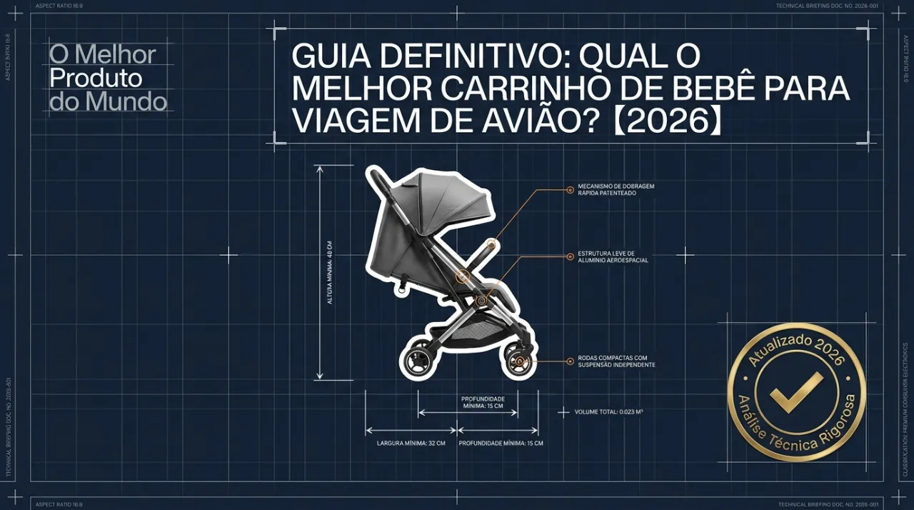 Qual o Melhor Carrinho de Bebê para Viagem de Avião? 【2026】 - Slide 1
