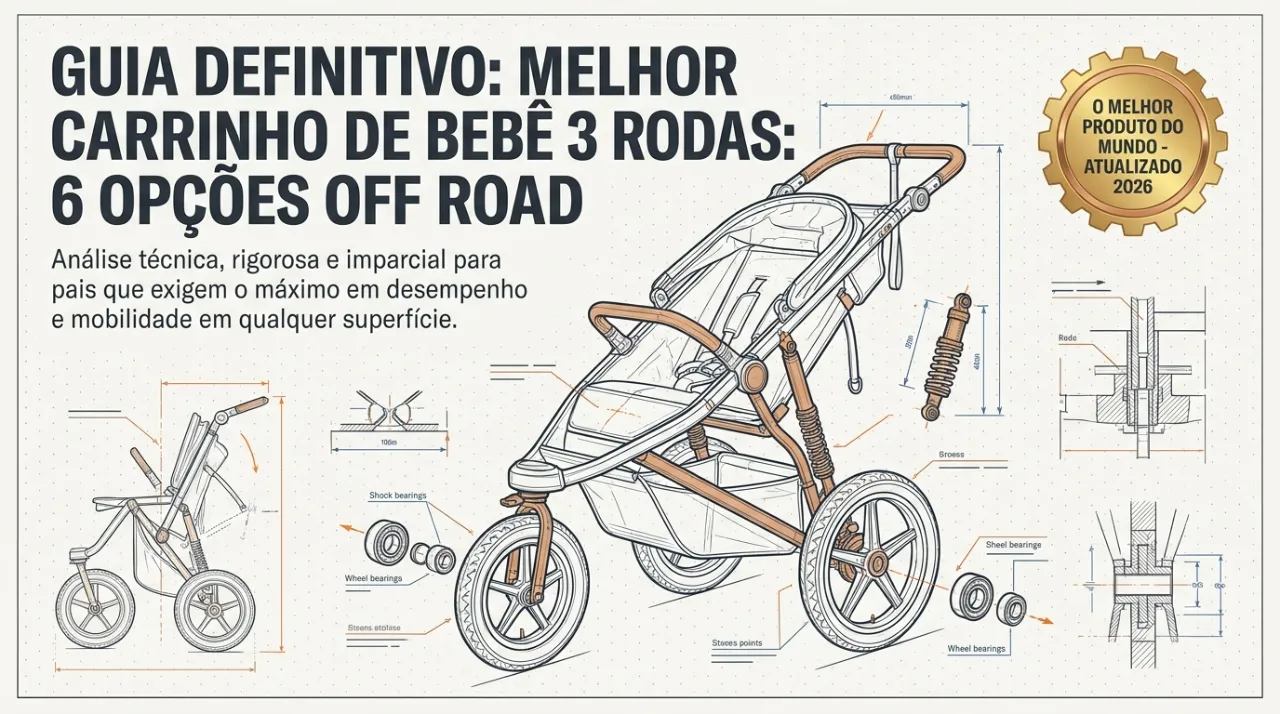 Melhor Carrinho de Bebê 3 Rodas: 6 Opções Off Road - Slide 1
