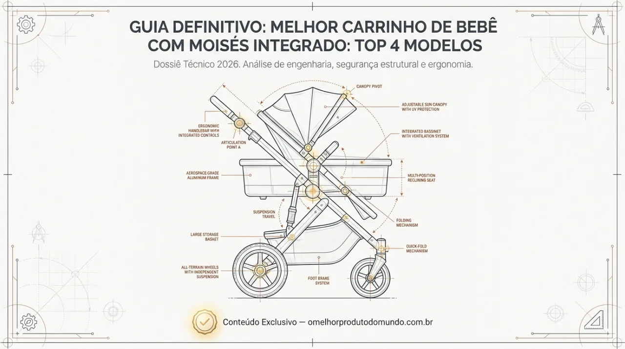 Melhor Carrinho de Bebê com Moisés Integrado: Top 4 Modelos - Slide 1
