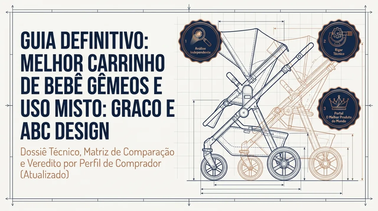 Melhor Carrinho de Bebê Gêmeos e Uso Misto: Graco e ABC Design - Slide 1