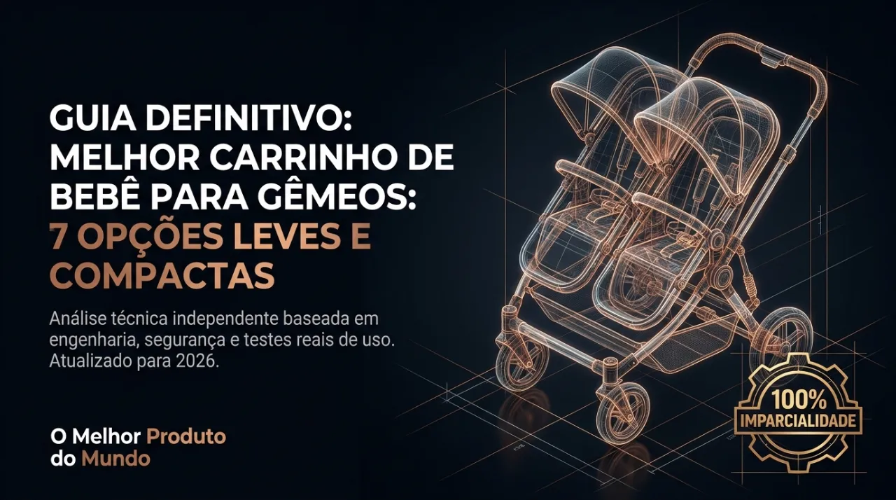 Melhor Carrinho de Bebê para Gêmeos: 7 Opções Leves e Compactas - Slide 1